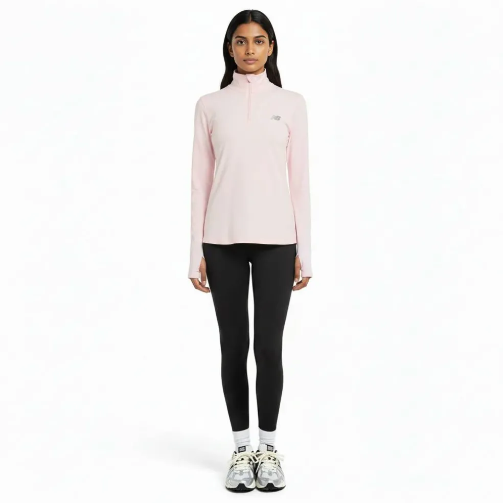 Womens Running Space Dye Quarter Zip