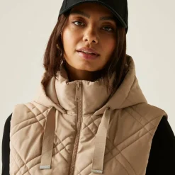 Womens Rurietta Water-Repellent Hooded Gilet