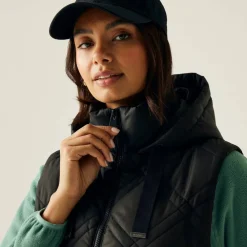 Womens Rurietta Water-Repellent Hooded Gilet
