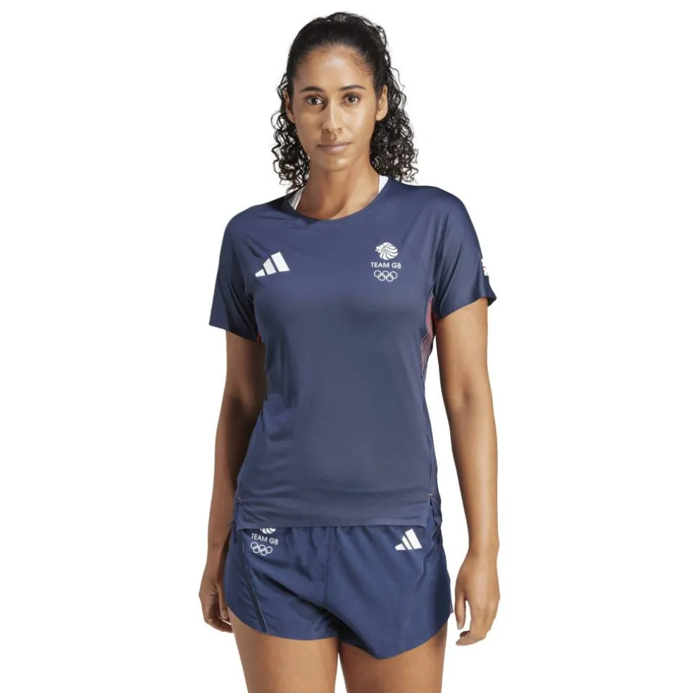 Women's Rutee Team GB Short Sleeve Performance Gym Top