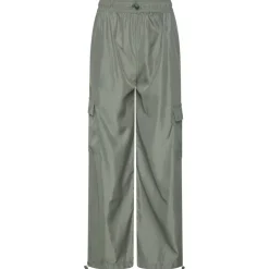 Womens Satin Cargo Open Hem Fleece Jogger