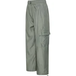 Womens Satin Cargo Open Hem Fleece Jogger