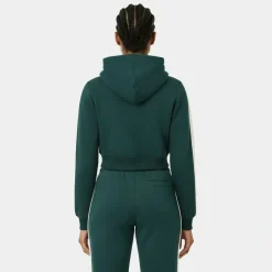 Women's Script Cotton Long Sleeve Oversized Fit Zip Hoodie
