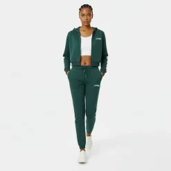 Women's Script Cotton Long Sleeve Oversized Fit Zip Hoodie