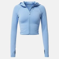Women's Seamless Definition Cropped Long Sleeve Performance Training Jacket