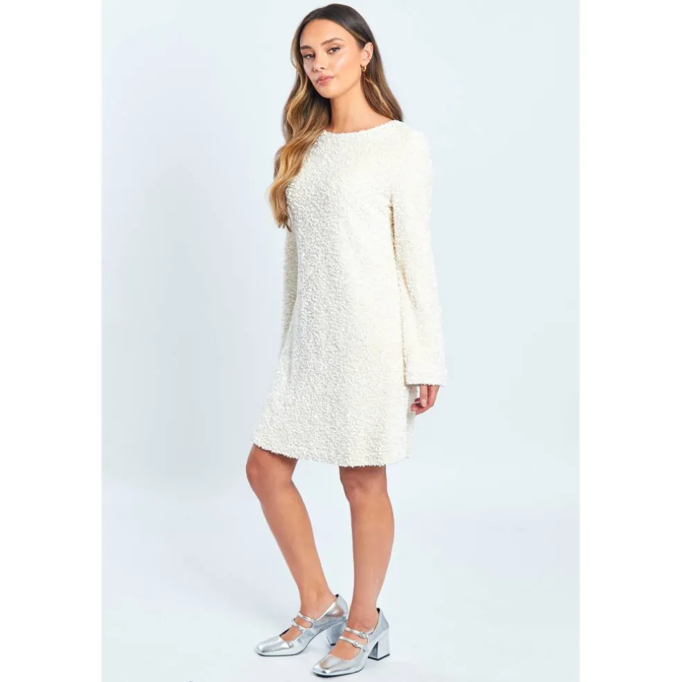 Women's Sequin Bow Mini Dress
