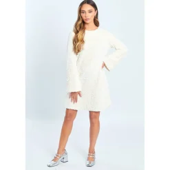 Women's Sequin Bow Mini Dress