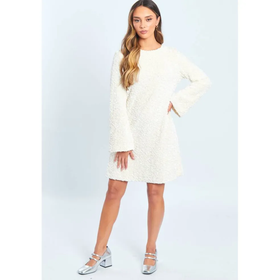 Women's Sequin Bow Mini Dress