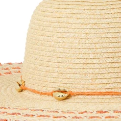 Women's Shell Trim Floppy Hat