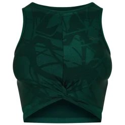 Women's Shiny Yoga Scribble Crop Top