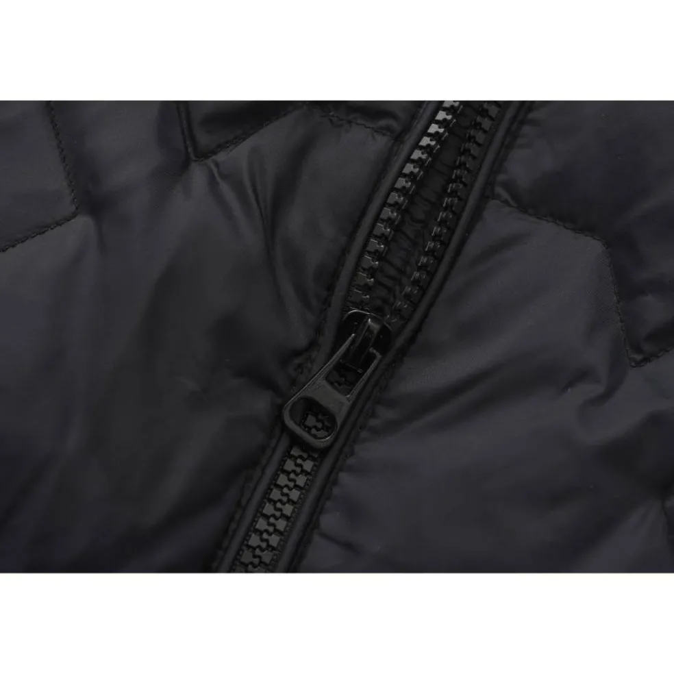 Women's Short Duck Down Funnel Neck Long Sleeve Down Jacket