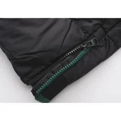 Women's Short Duck Down Funnel Neck Long Sleeve Down Jacket