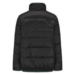 Women's Short Duck Down Funnel Neck Long Sleeve Down Jacket
