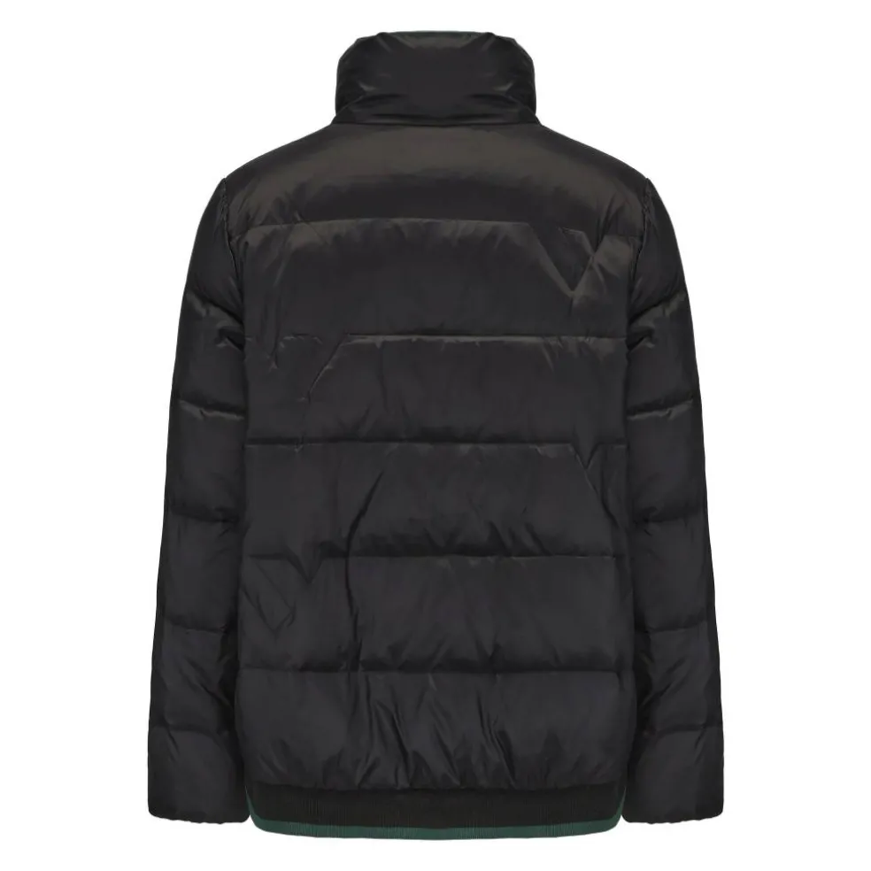Women's Short Duck Down Funnel Neck Long Sleeve Down Jacket