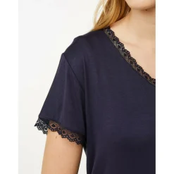 Womens Short Sleeve Pyjama Top