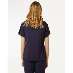 Womens Short Sleeve Pyjama Top