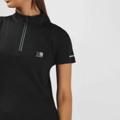 Womens Short Sleeve 1/4 Zip T-Shirt