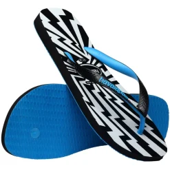 Women's Slim Daisy Caitti White/Black Flip Flops