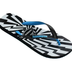 Women's Slim Daisy Caitti White/Black Flip Flops