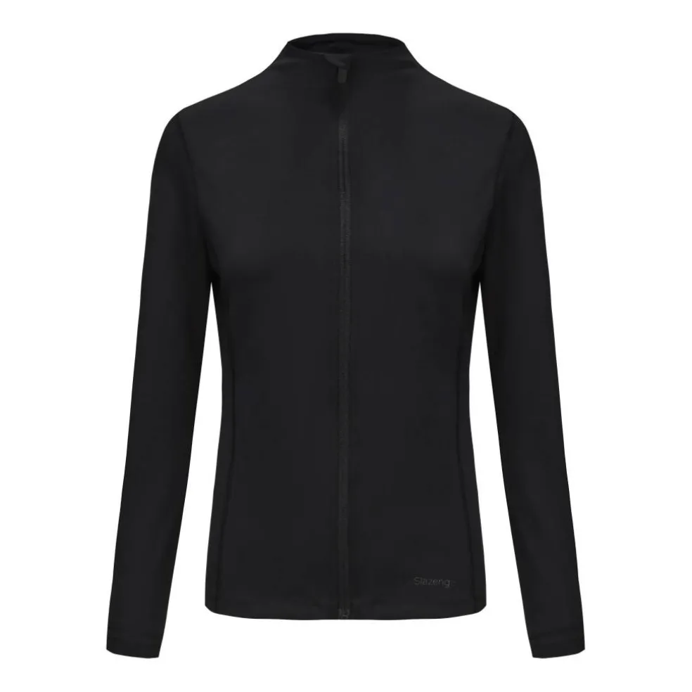 Women's Slim Fit Zip Collar Performance Tracksuit Top