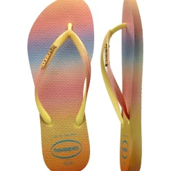 Women's Slim Gradient Sunset Ballet Flip Flops