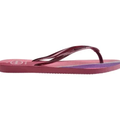 Women's Slim Palette Glow Velvet Rose Flip Flops