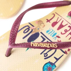 Women's Slim Princess Beige Flip Flops