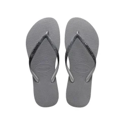 Women's Slim Sparkle II Steel Grey Flip Flops