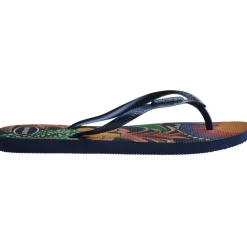 Women's Slim Tropical Salmon Flip Flops