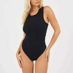 Womens Soft Jersey Racer Back Bodysuit
