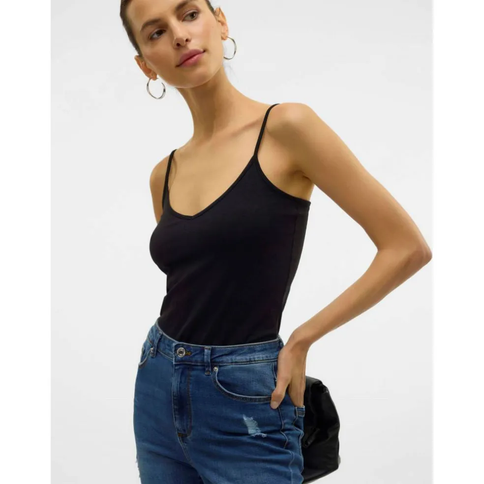 Women's Soft V Singlet Cami Top