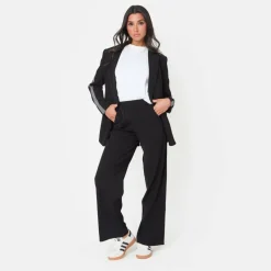 Women's Soft Woven Long Sleeve Blazer