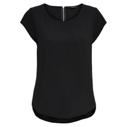 Women's Solid Short-Sleeve Blouse