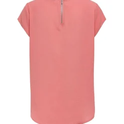 Women's Solid Short-Sleeve Blouse