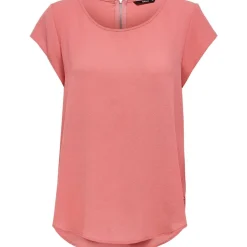 Women's Solid Short-Sleeve Blouse