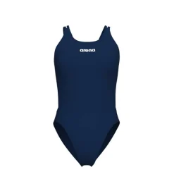 Womens Solid Tech Back Swimsuit