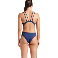 Womens Solid Tech Back Swimsuit