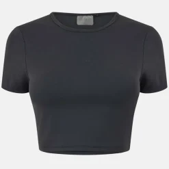 Women's Sophie Habboo Cropped Short-Sleeve Performance Gym Top