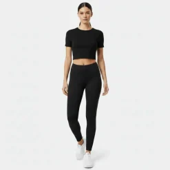 Women's Sophie Habboo Cropped Short-Sleeve Performance Gym Top
