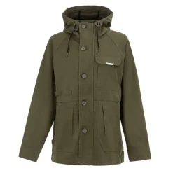 Women's Soul Cotton Hooded Button Long Sleeve Parka