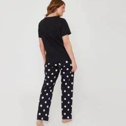 Women's Spotty Short-Sleeve Pyjama Set