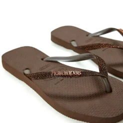 Women's Square Glitter Flip Flops