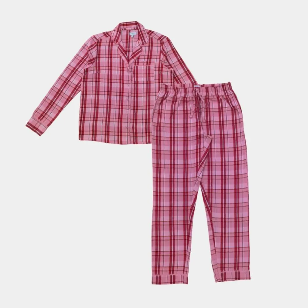 Women's Star Cotton Long Sleeve Pyjama Set