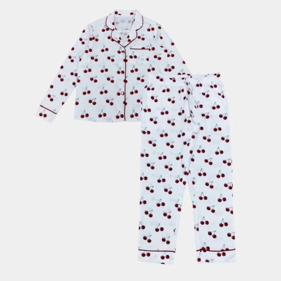 Women's Star Cotton Long Sleeve Pyjama Set
