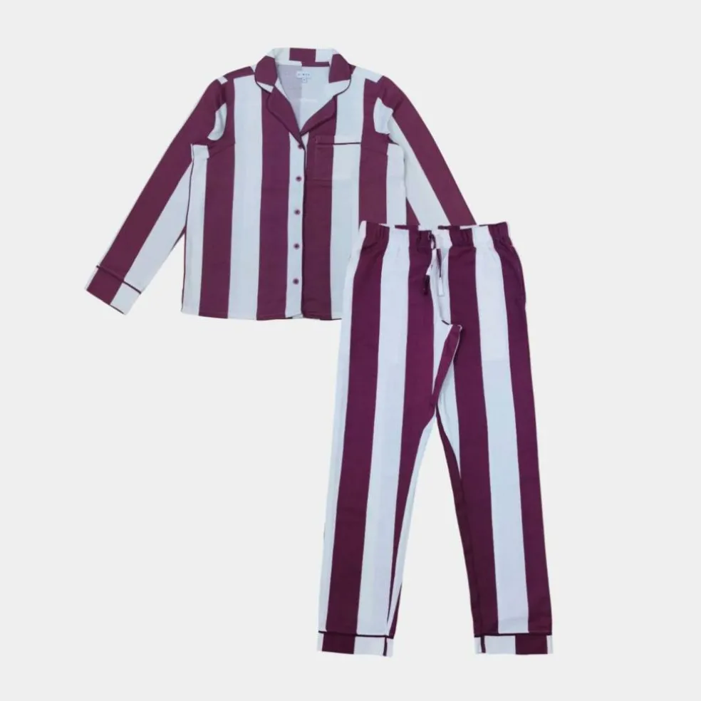 Women's Star Cotton Long Sleeve Pyjama Set