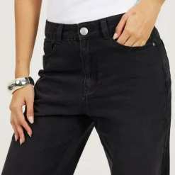 Womens Straight Leg Denim Jeans