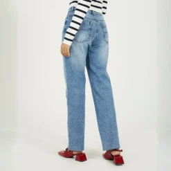 Womens Straight Leg Denim Jeans