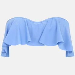 Womens Strapless Bikini Top with Frill