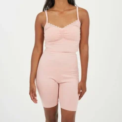 Womens Strappy Vest & Shorts Lounge Set