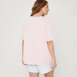 Women's Stripe Short-Sleeve Pyjama Set